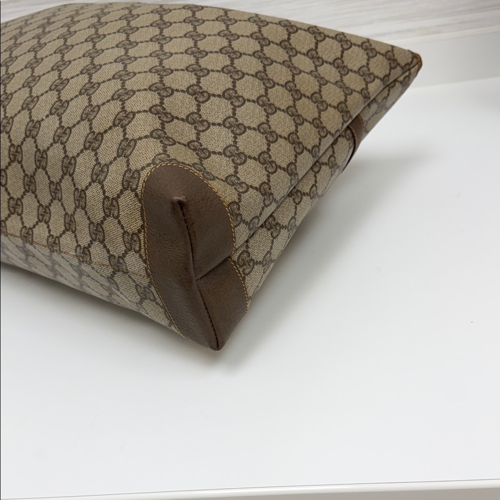 Gucci Brown and Beige Monogram Tote - Picture 6 of 16